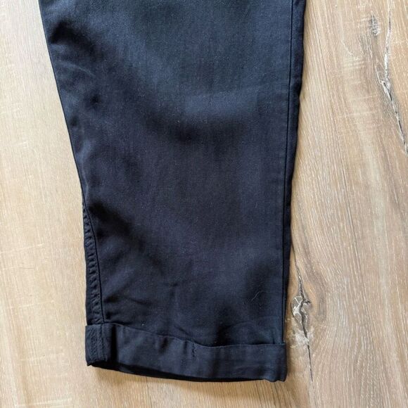 Young Fabulous & Broke Women’s Black Trouser Pants Size Medium Drawstring Tencel - Picture 3 of 7